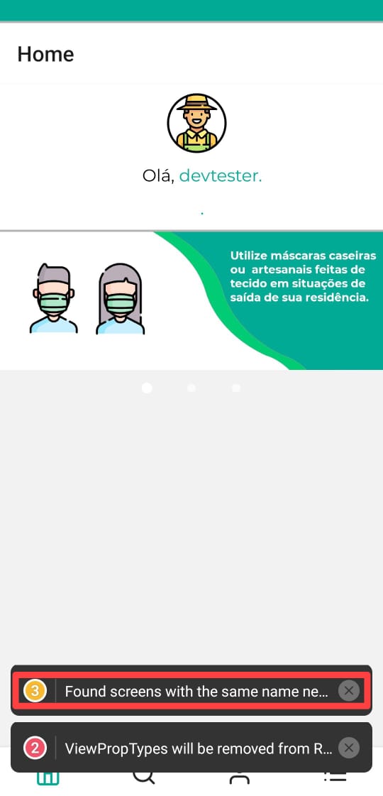 Erro técnico ao iniciar a aplicação