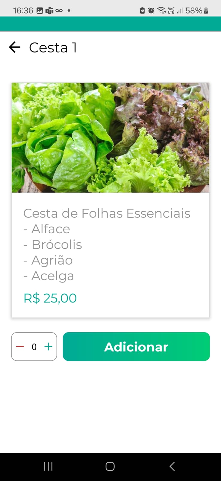 Tela de Compra