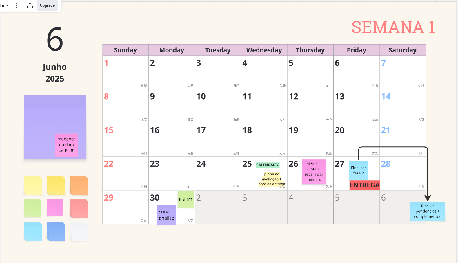 Calendário - Parte 1